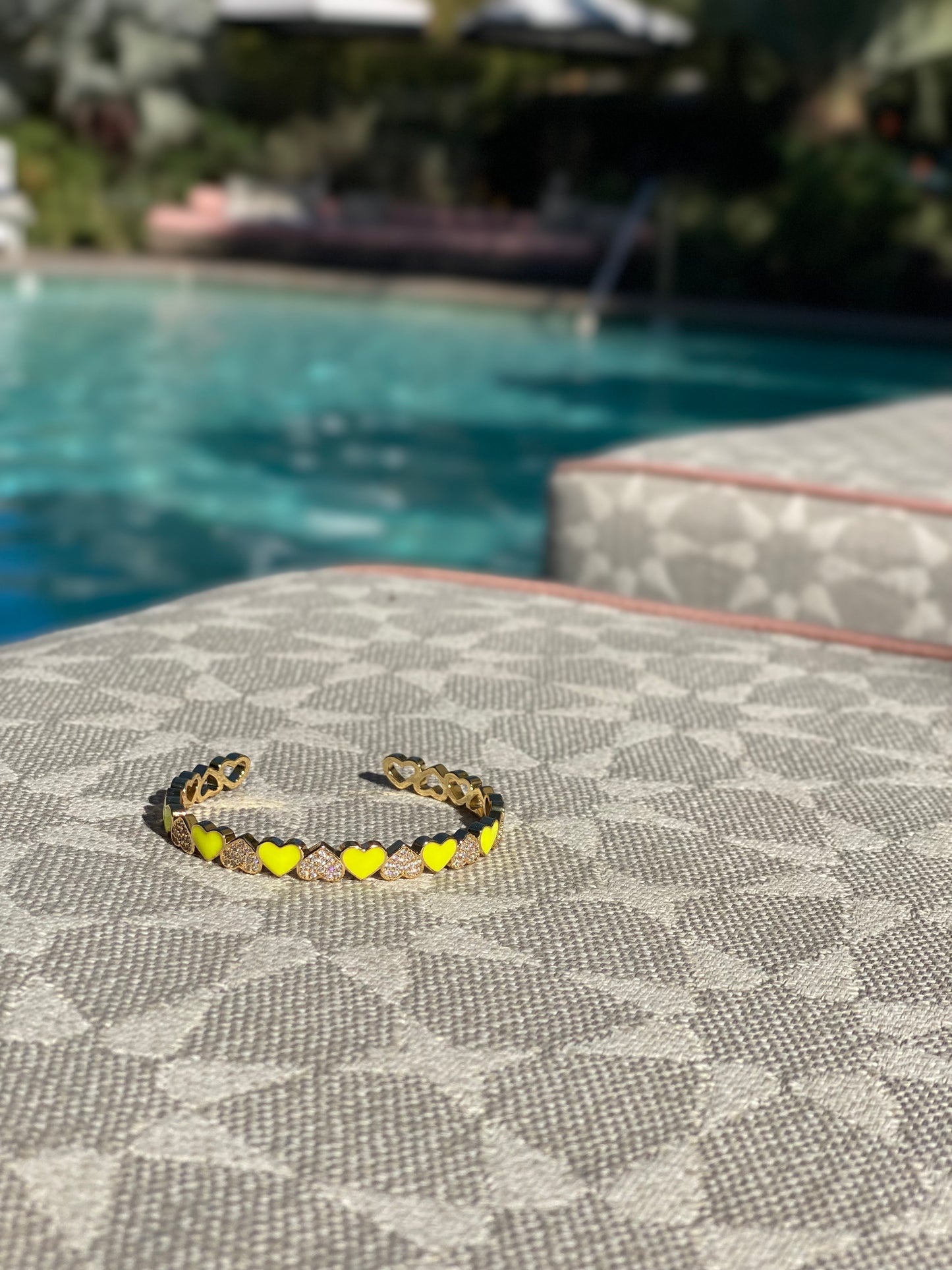 Be Mine: Electric Yellow Cuff Bracelet