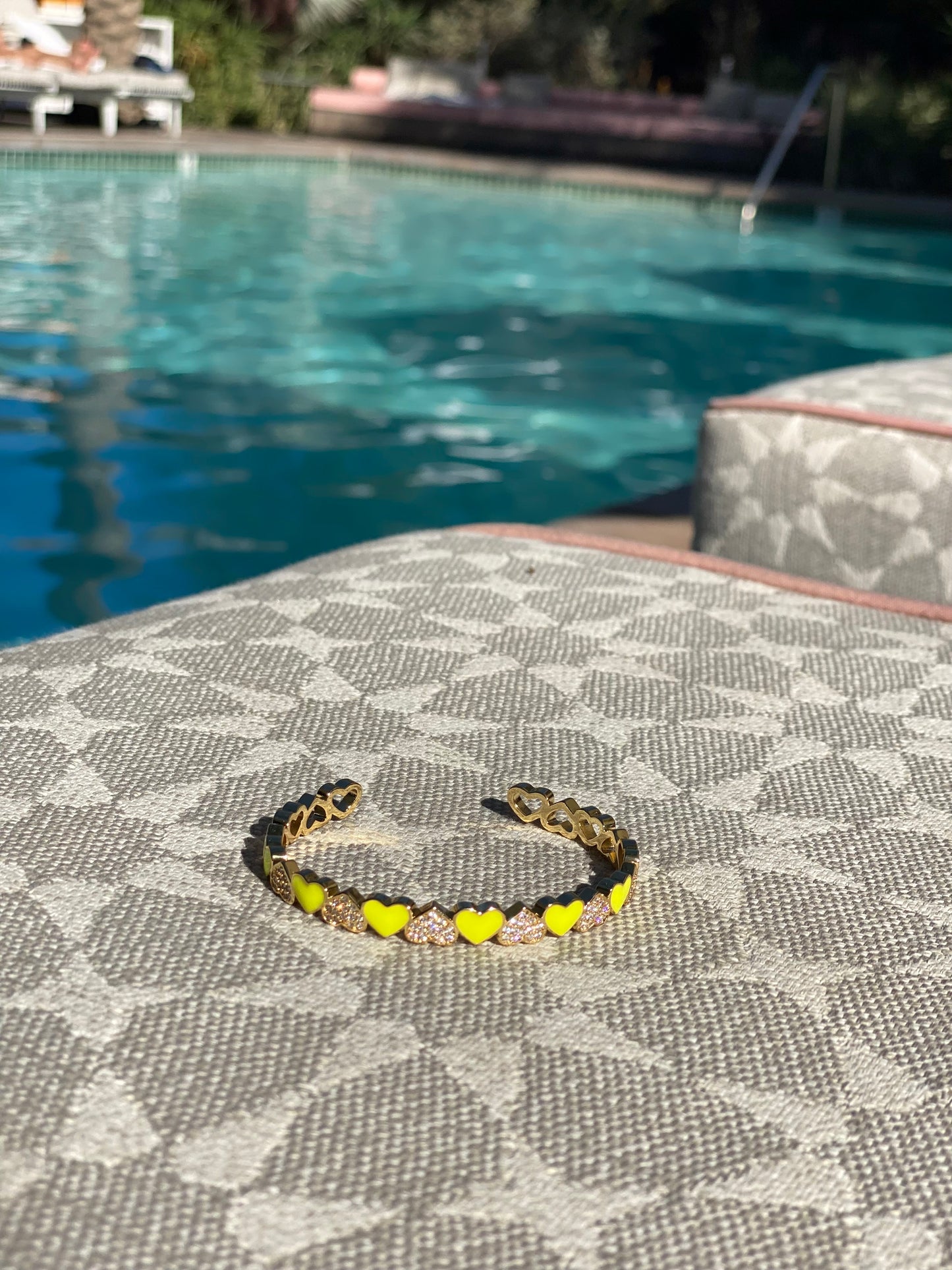 Be Mine: Electric Yellow Cuff Bracelet
